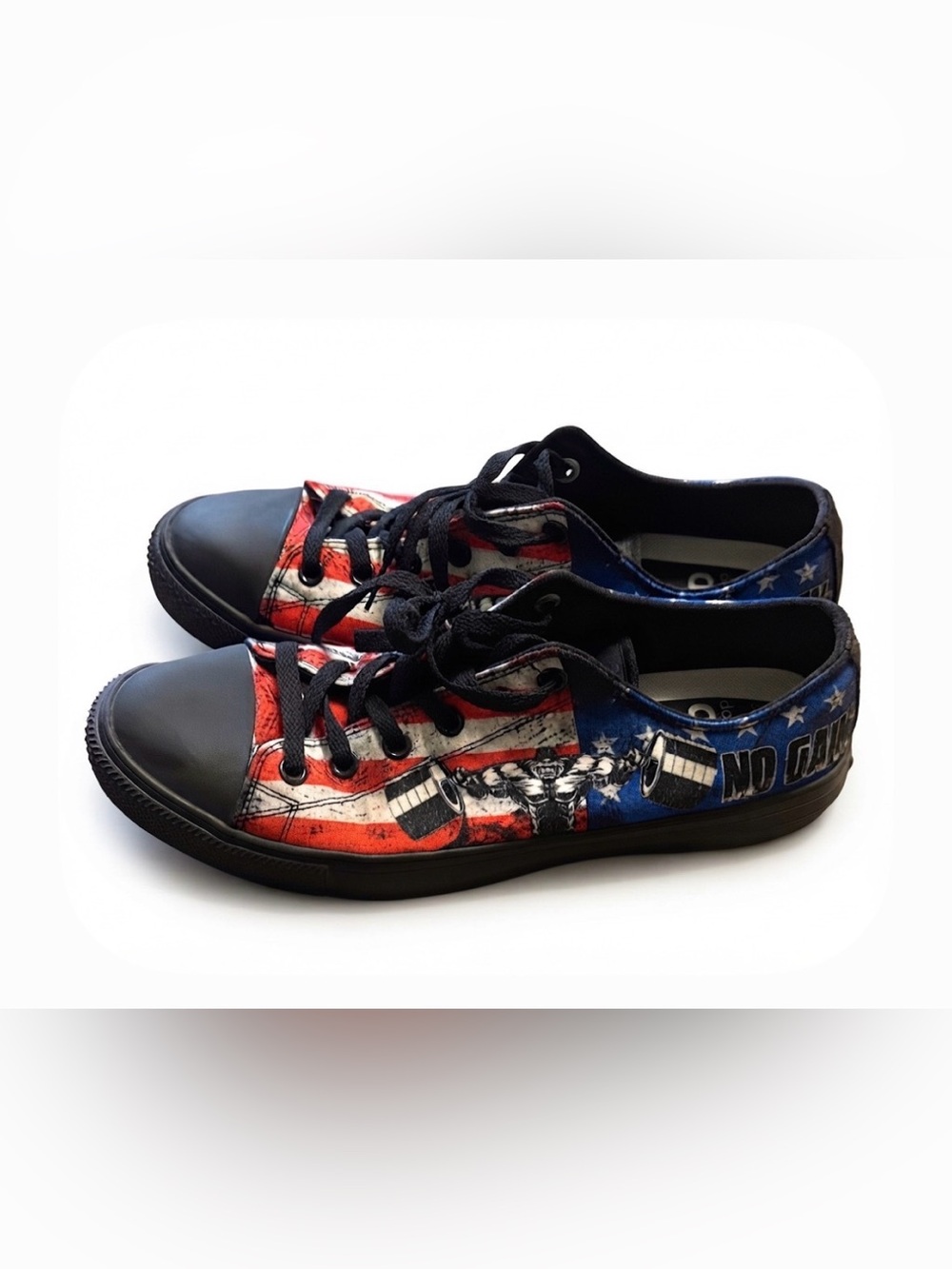 Patriotic Men's Athletic Shoes no pain no gain from RAAD Sz 10 men’s
